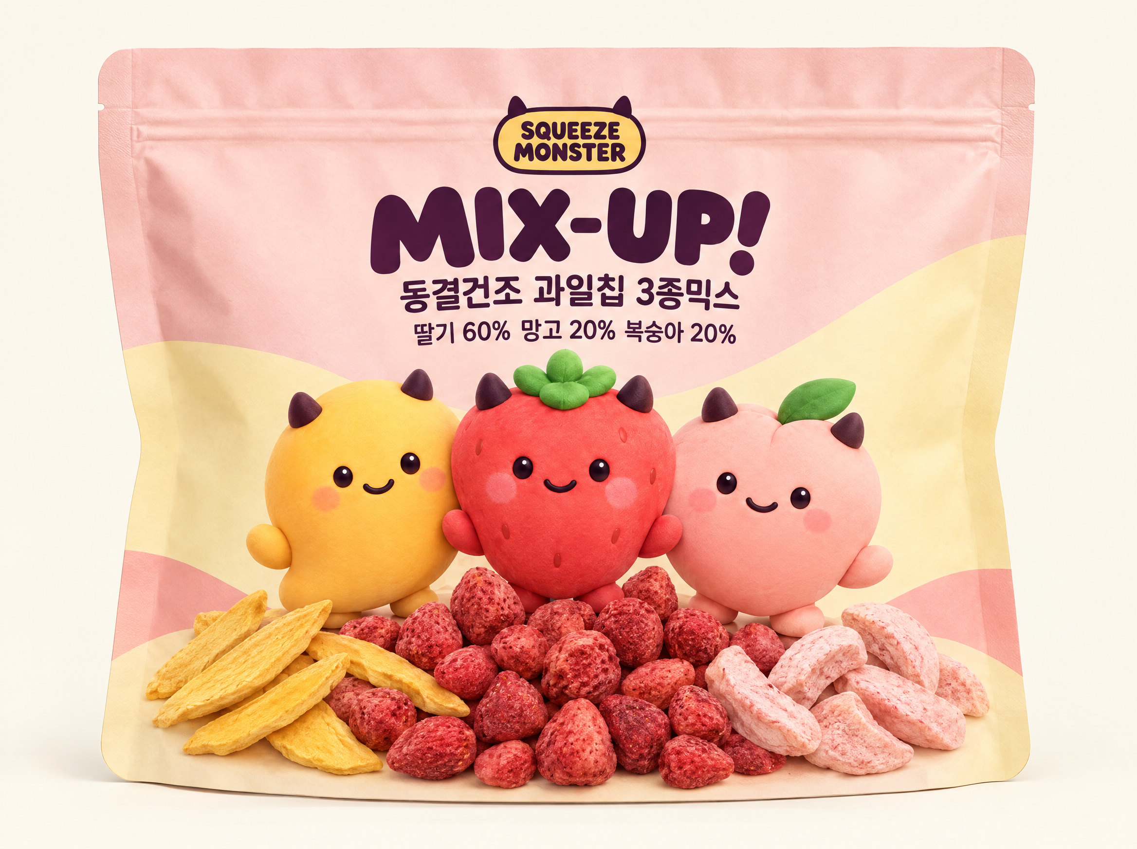 스퀴즈몬스터 믹스업 파우치 A 패키지 시안